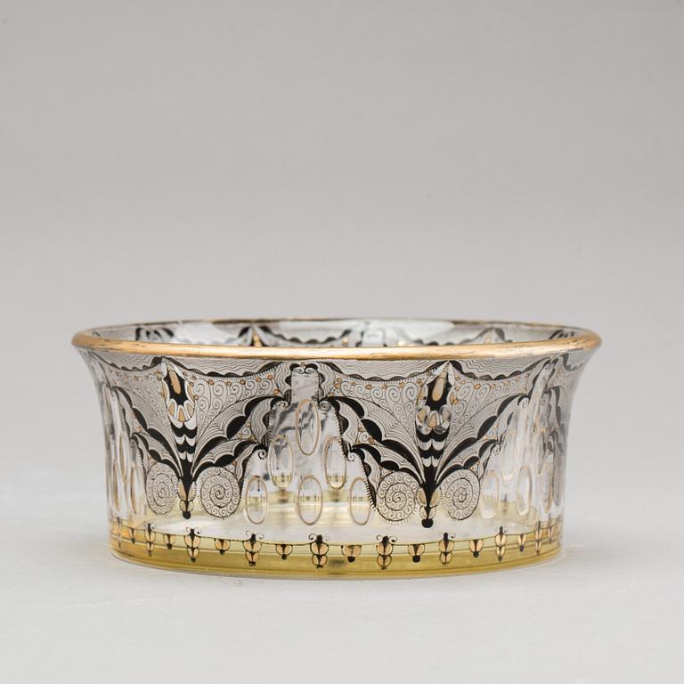 A HAIDA STEINSCHÖNAU GLASS BOWL.