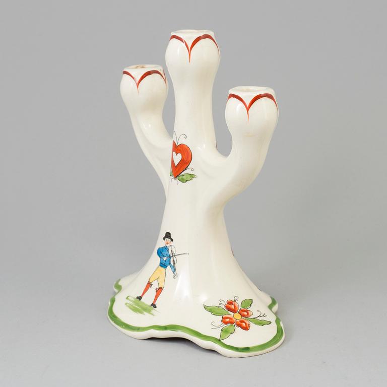 KANDELABER, "Daladansen", Rörstrand, jugend, 1900-talets början.