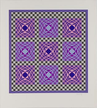 VICTOR VASARELY, portfolio with 6 silkscreens, signed in pencil and numbered 187/250.