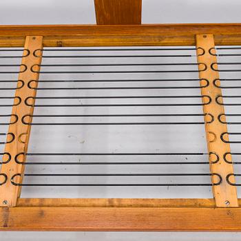 TOBIA SCARPA, a 'Bastiano' leather upholstered teak sofa from Haimi, Finland, the latter half of the 20th century.