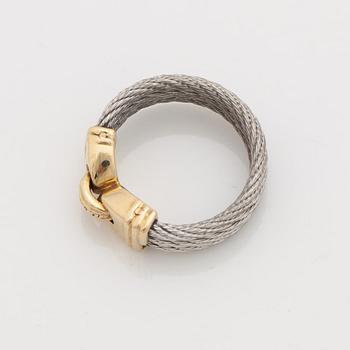 A Fred Paris "Force 10" bangle and ring.