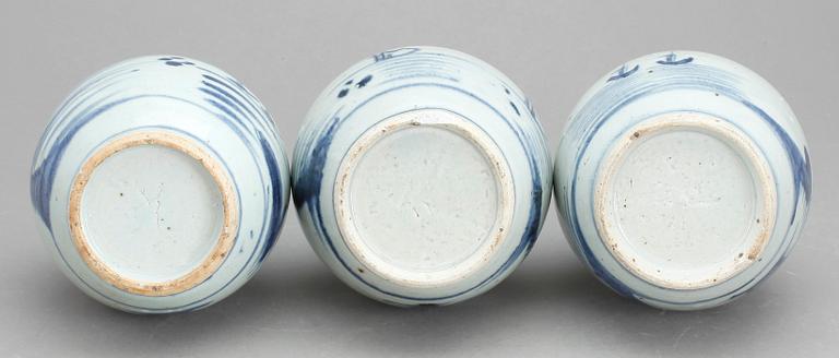 FLASKA, 3 st, 1800-tal.