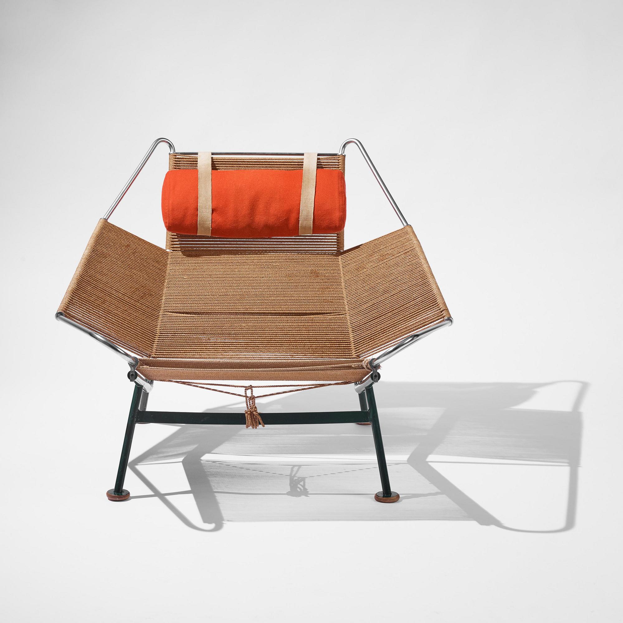 Hans J. Wegner, fåtölj, "Flag Halyard", Getama, Danmark, 1950-60-tal.