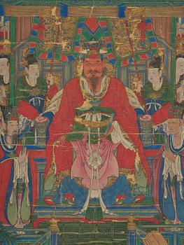 A large painting by anonymous artist, Qing dynasty, 18th/19th century.