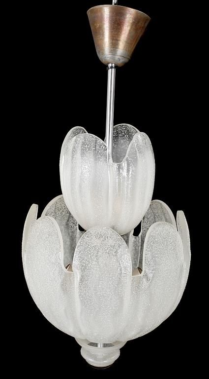 TAKLAMPA, glas, 1900-talets mitt.