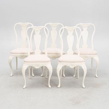 Chairs, 5 pcs, Rococo style, first half of the 20th century.