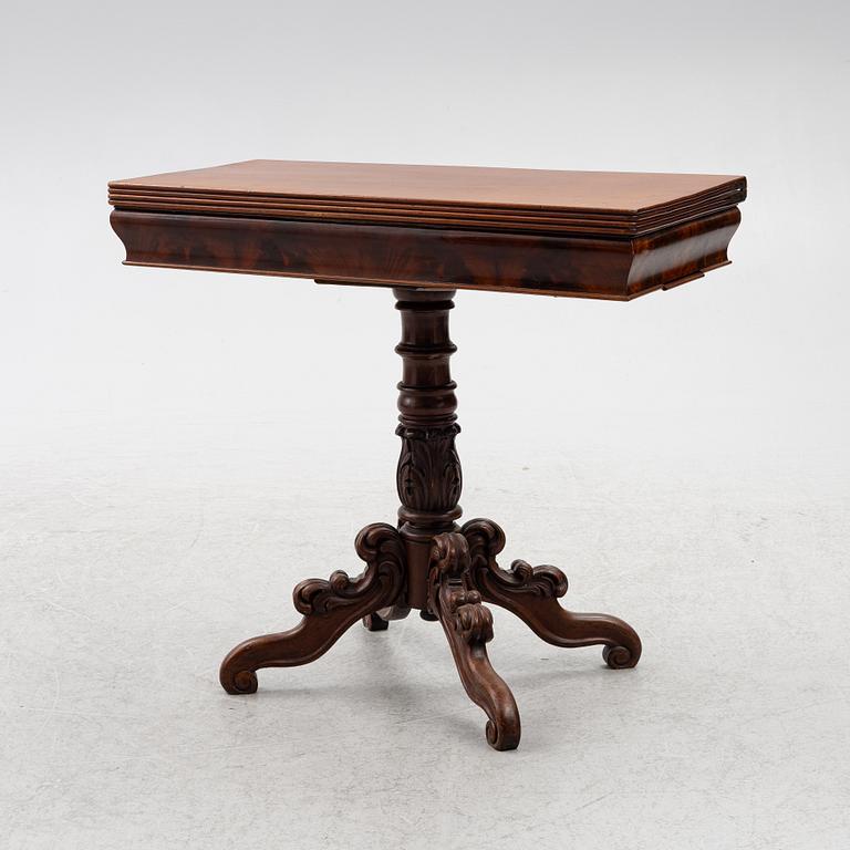 A games table, late 19th century.