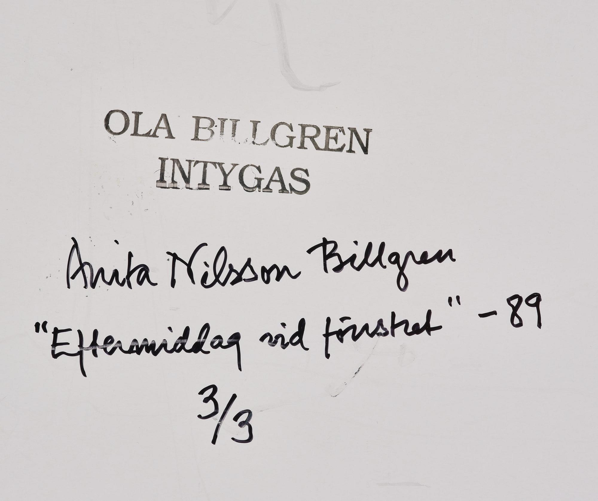 Ola Billgren, "Eftermiddag vid fönstret", 1998.