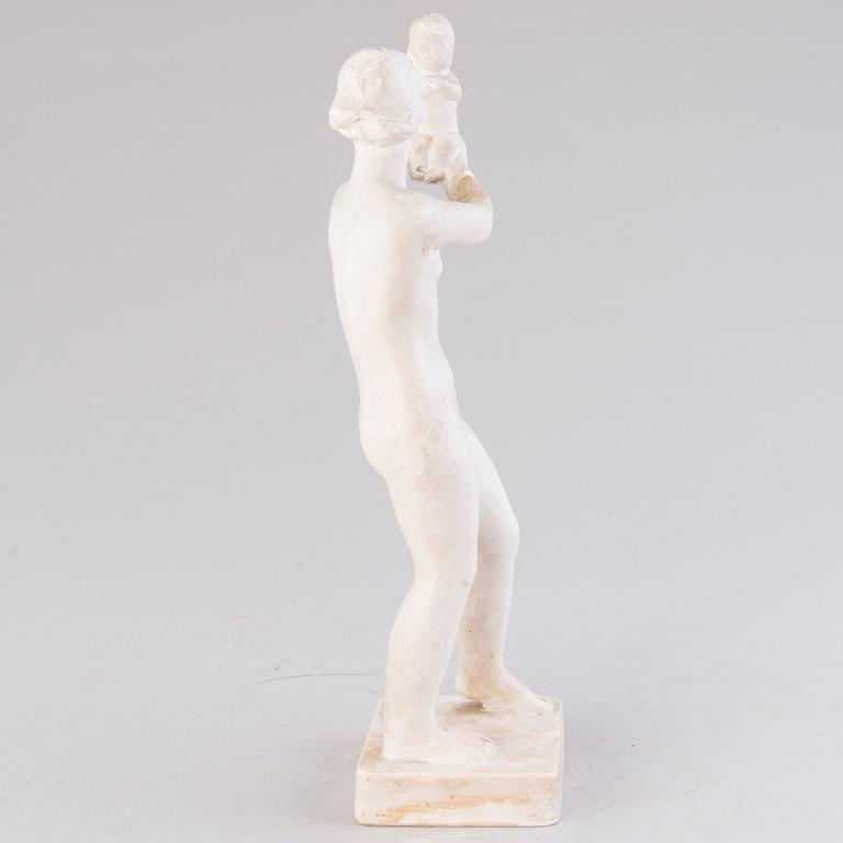 VIKTOR JANSSON, a gypsum sculpture signed Faffan J.