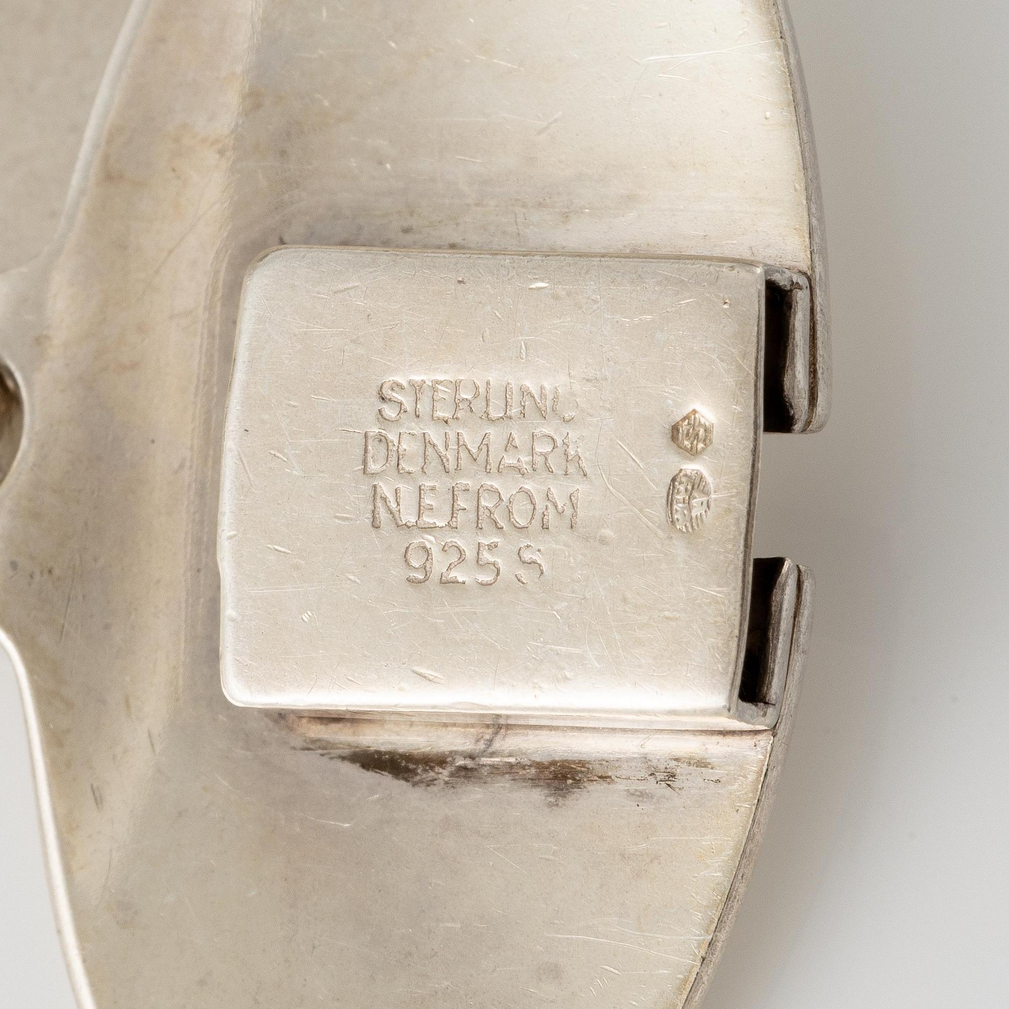 Niels Erik From, collier sterlingsilver, Danmark.