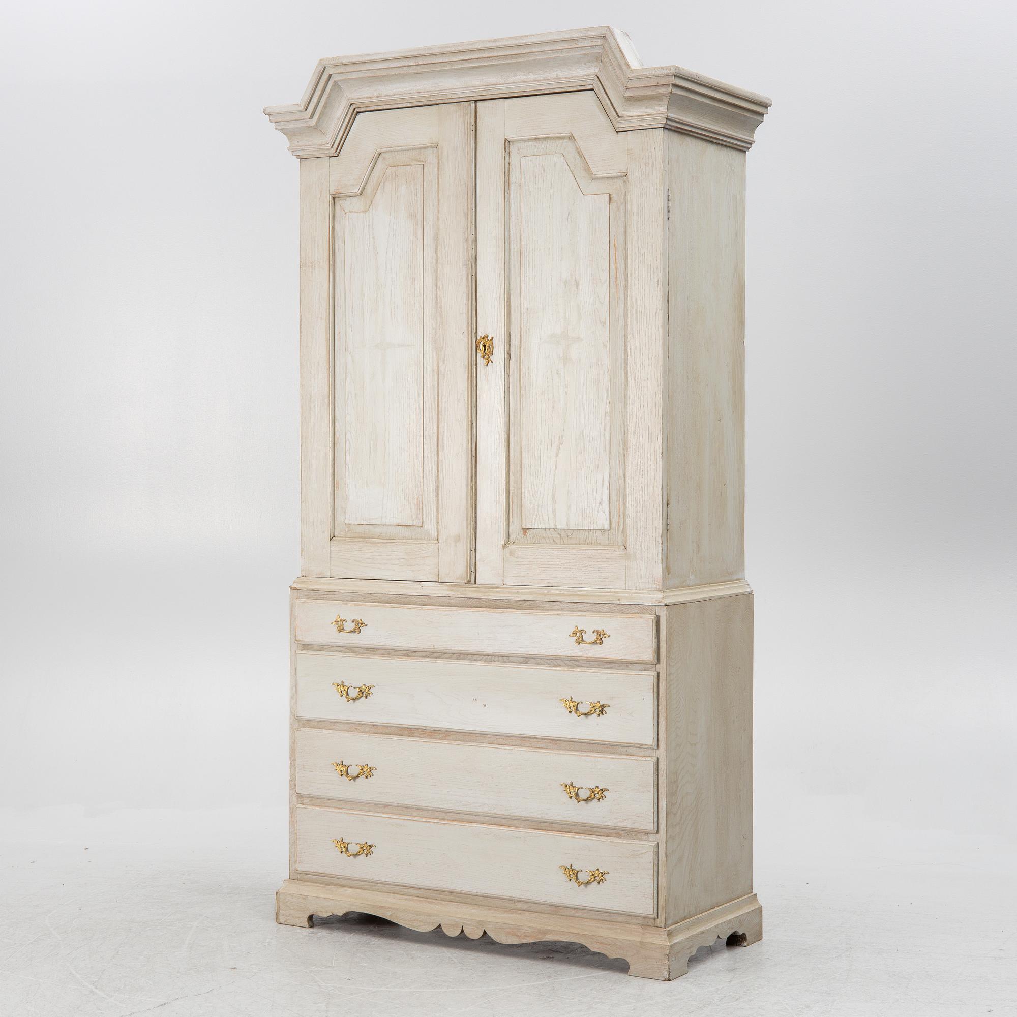 A late 19th two-part century cabinet.