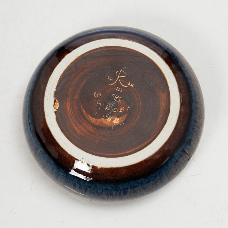 Carl-Harry Stålhane, a stoneware bowl and two miniature vases, Rörstrand, Sweden.
