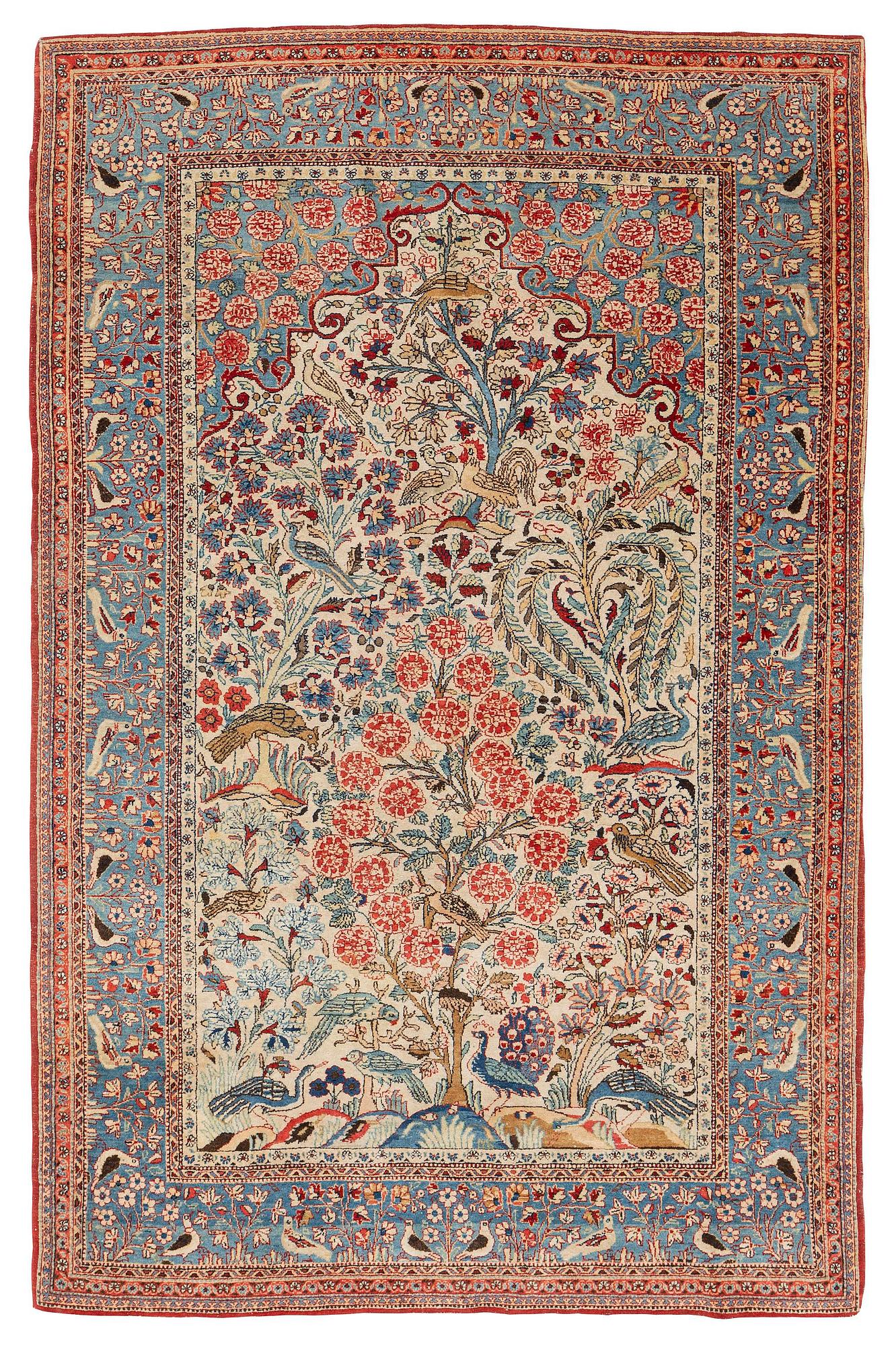 An antique Keshan, Dabir, c. 210 x 120 cm.