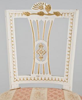 STOLAR, ett par, gustavianska, Lindome, omkring sekelskiftet 1800.
