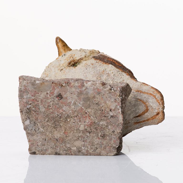 Tyra Lundgren, a stoneware sculpture of a bird, own workshop, 1978.