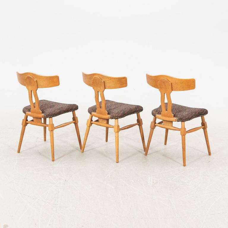 Chairs 1950/60s 6 pcs possibly Henning Kjaernulf Denmark.