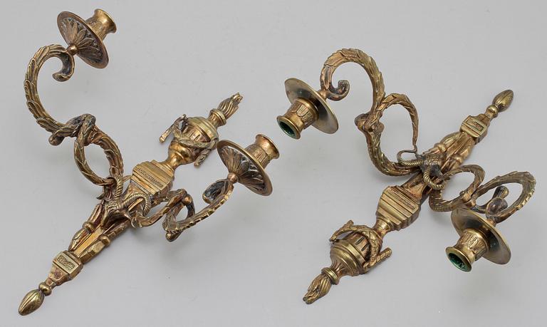 APPLIQUER, 4 st, Louis XVI-stil, 1900-tal.