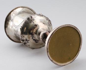 LOCKPOKAL, mellaneuropa, låghaltigt silver, 1800-talets andra hälft.