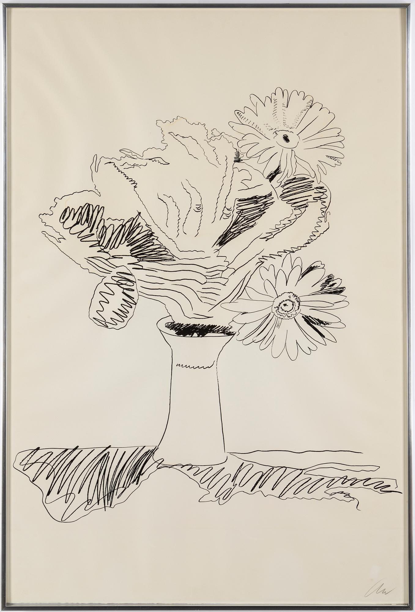 ANDY WARHOL, Silkscreen 1974, on Arches paper, signed with initials in pencil, and also signed and numbered 99/250 verso.