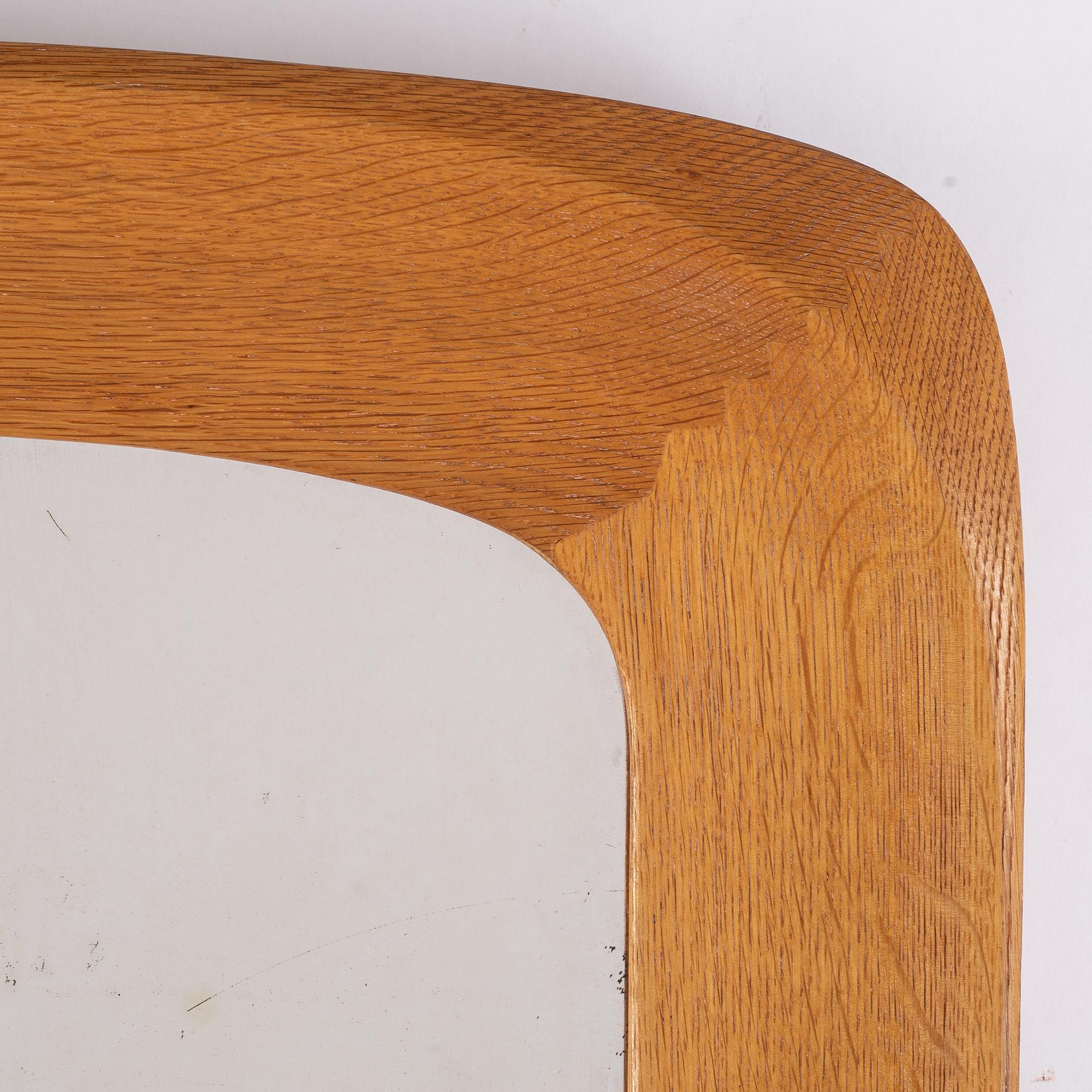 A pair of oak mirrors from Glas & Trä, dated 1961.
