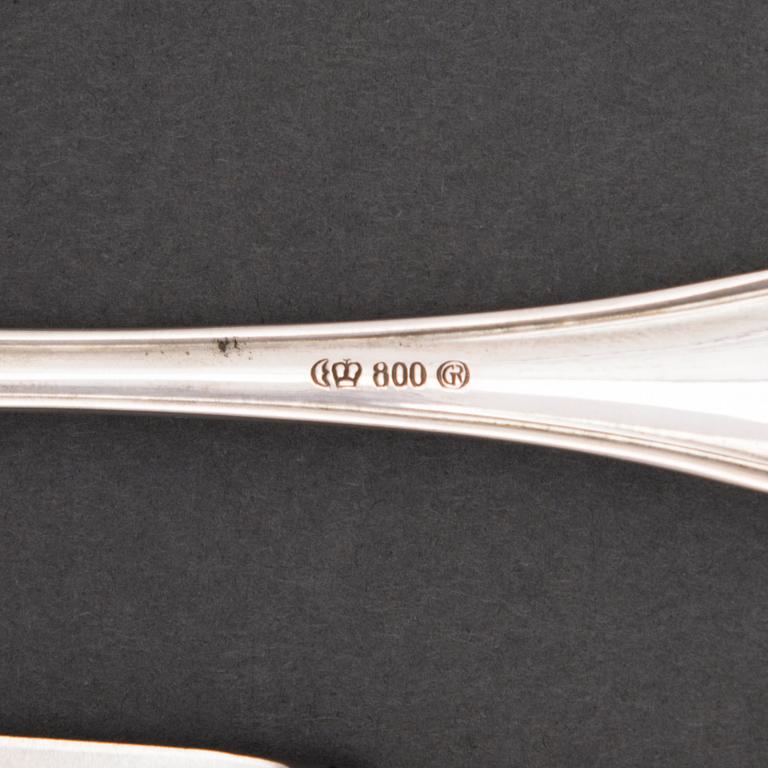 A 156-piece set of German silver flatware by Gebrüder Reiner, first half of 20th Century.