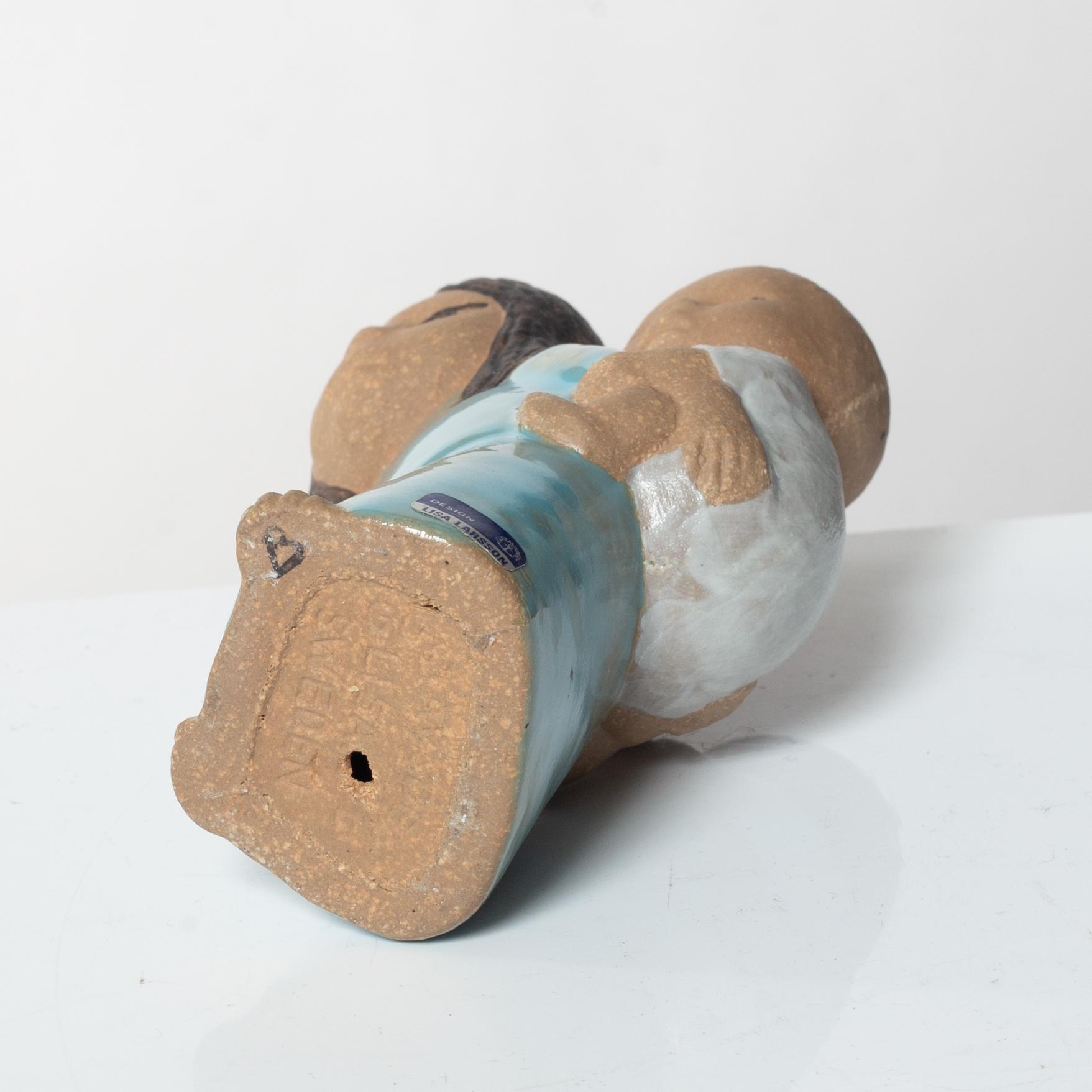 Lisa Larson, figurines, 8 pcs, "Children of the World", Gustavsberg.