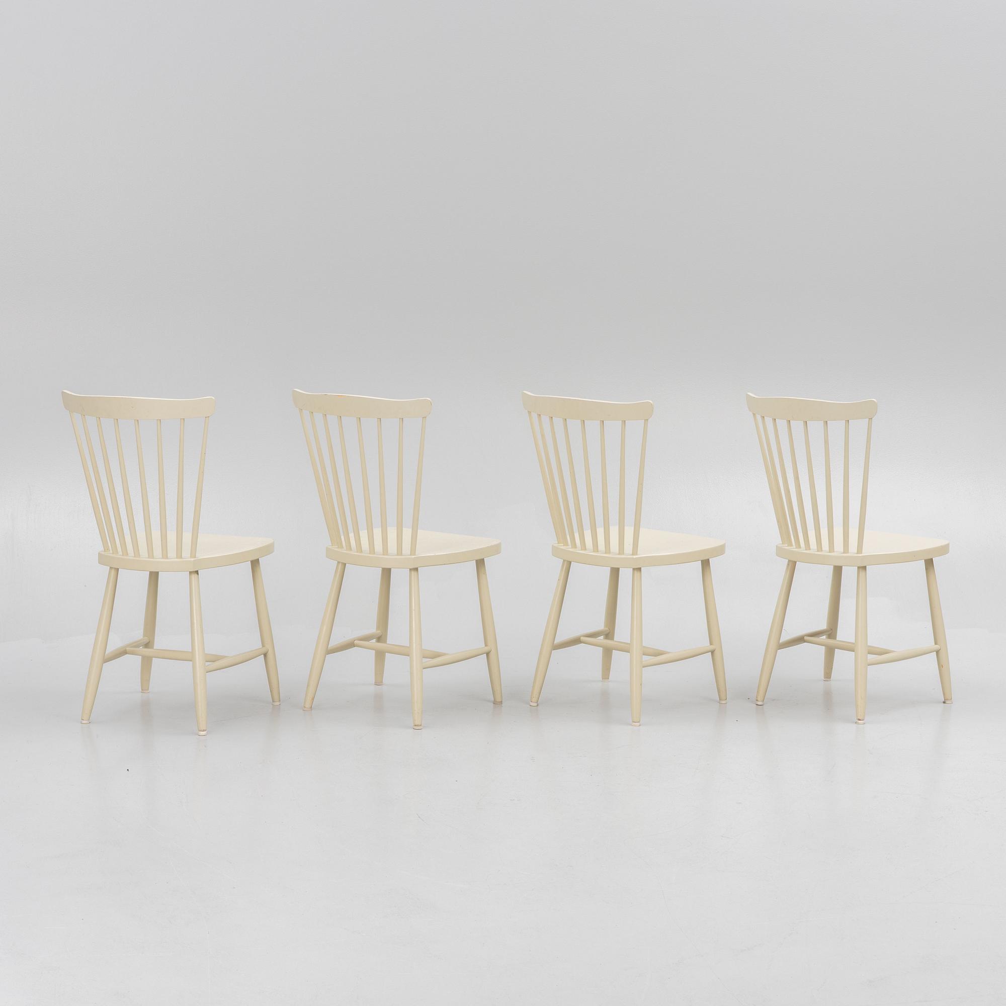 Four chairs, from Stockaryd, dated -79.