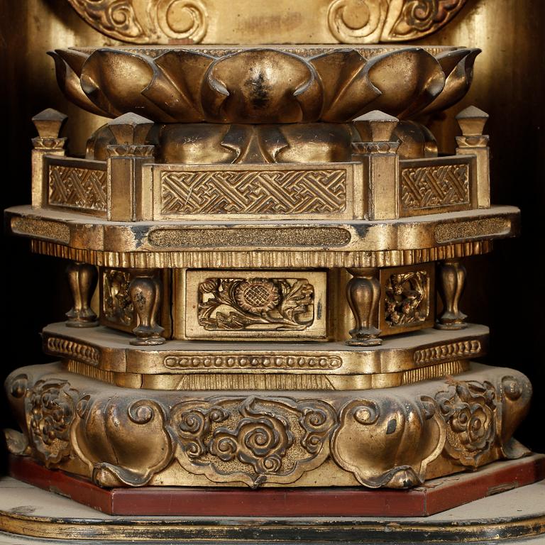 ALTARSKÅP, trä, Japan.