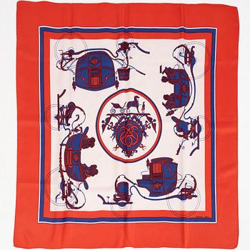 Hermès, scarves, 2 st, "Ex Libris".