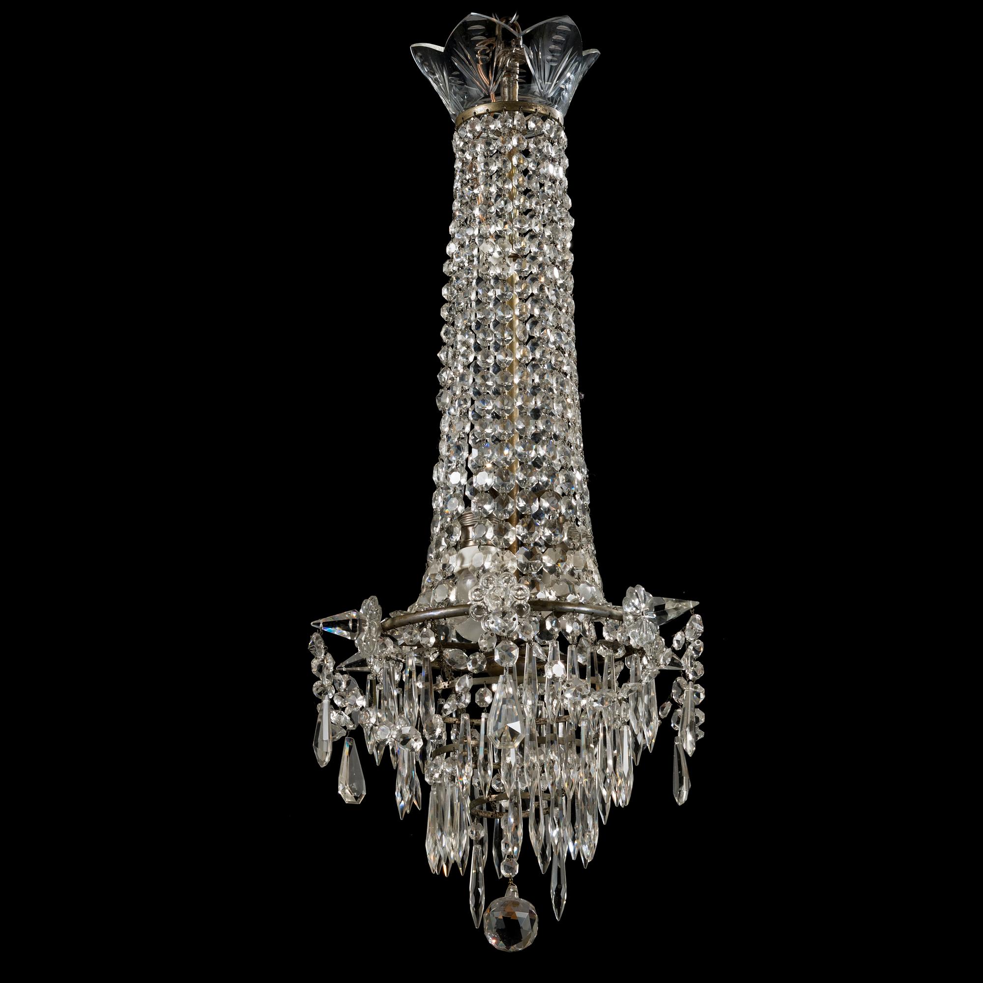 An early 20th century chandelier.