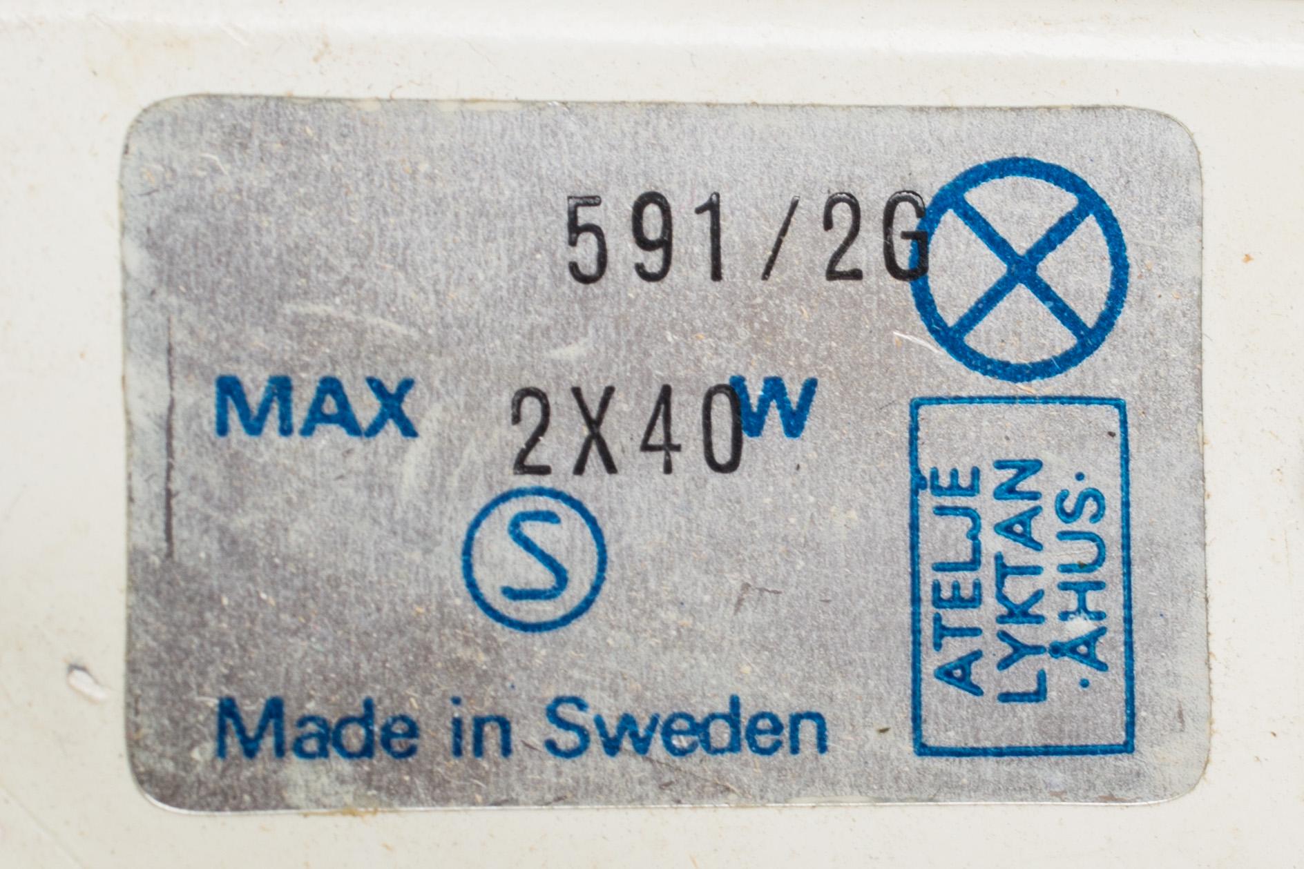 GOLVLAMPA, modell 591 Simris/Olympia, kallad "Stekpannan", Anders Pehrson, Ateljé Lyktan, Åhus.