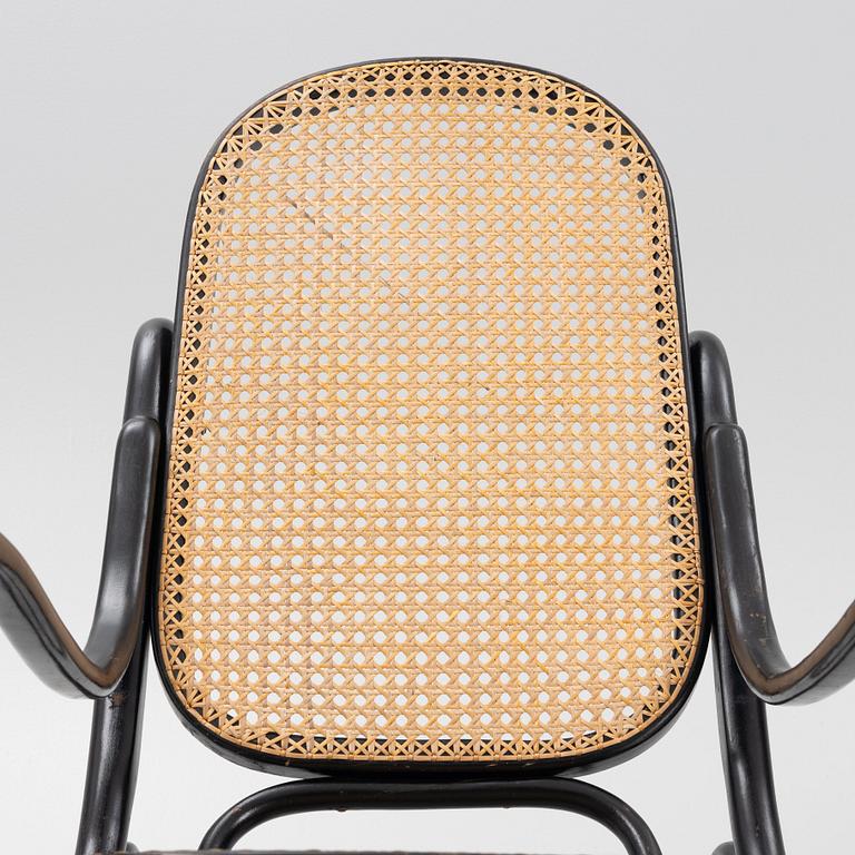 A rocking chair, possibly Thonet, early 20th century.
