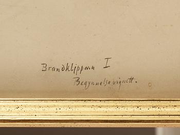 ALBERT EDELFELT, teckning, signerad.