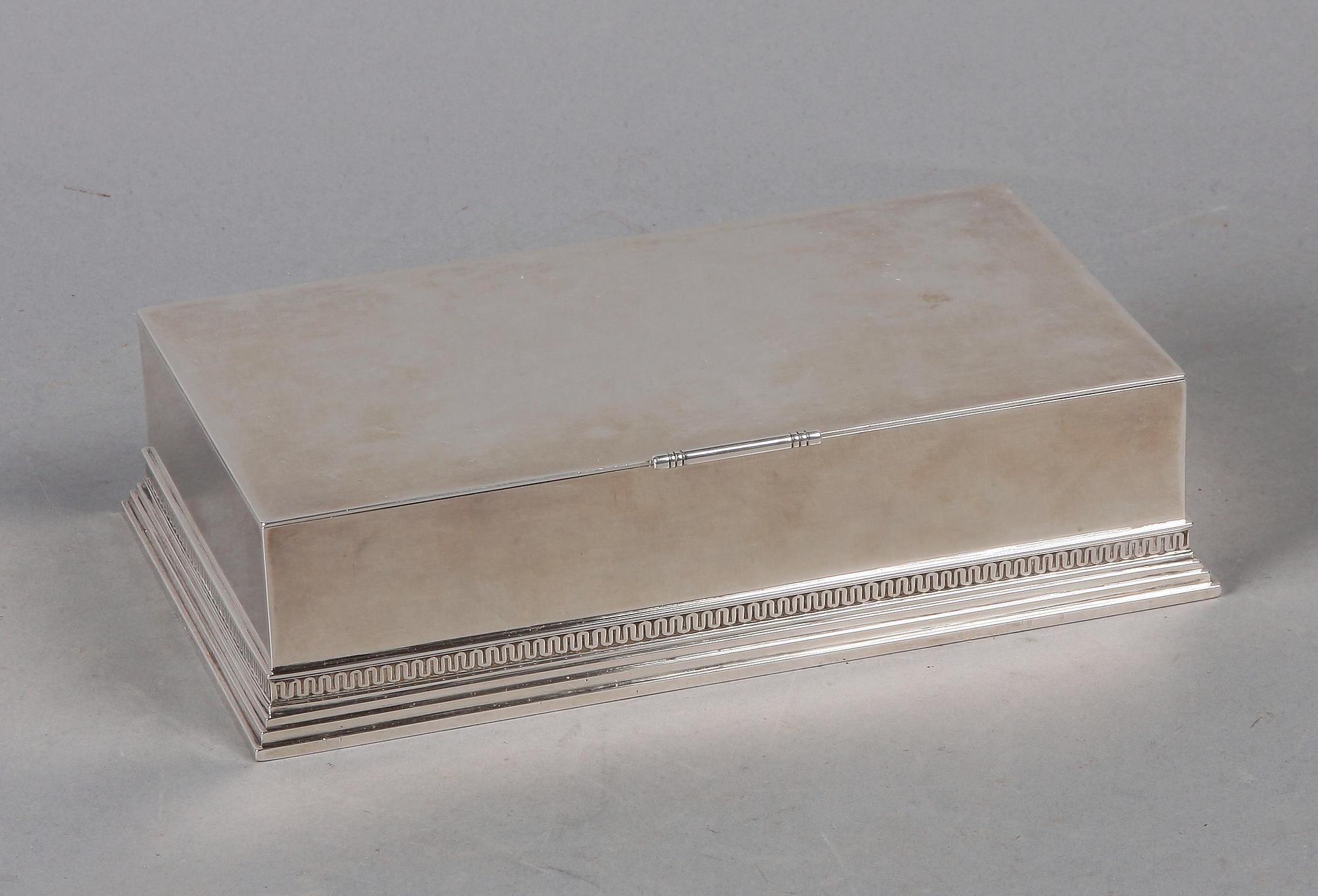 CIGARRSKRIN, silver, Atelier Borgila Stockholm 1934.