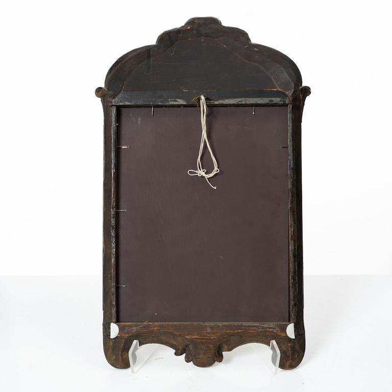 A Swedish giltwood rococo mirror, later part 18th century.