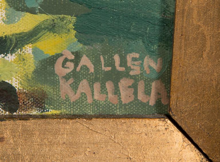 Akseli Gallen-Kallela, oil on canvas, signed.