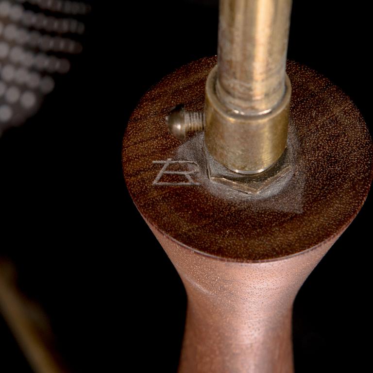 A 1950s-60s five-armed pendant ceiling light.