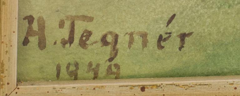 HEDVIG TEGNER, watercolour signed and dated 1949 (?).