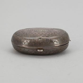 PORTMONNÄ, silver, Ryssland  ca 1900. Total vikt 62 g.