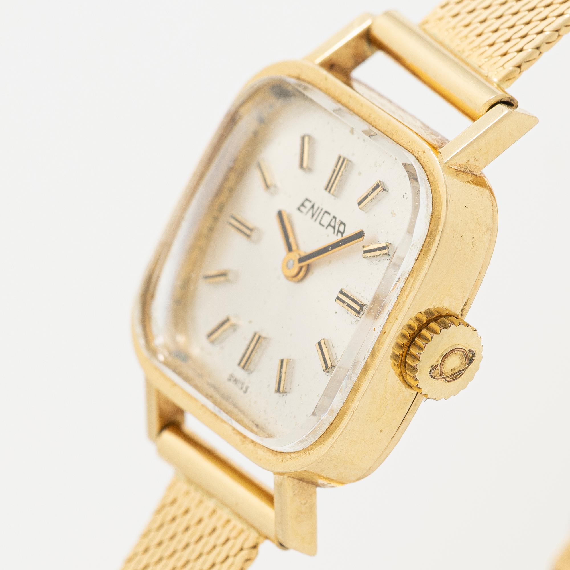 Enicar, wristwatch, 19.5 mm.