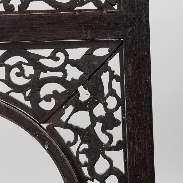 A pair of hardwood panels, China, 20th century.