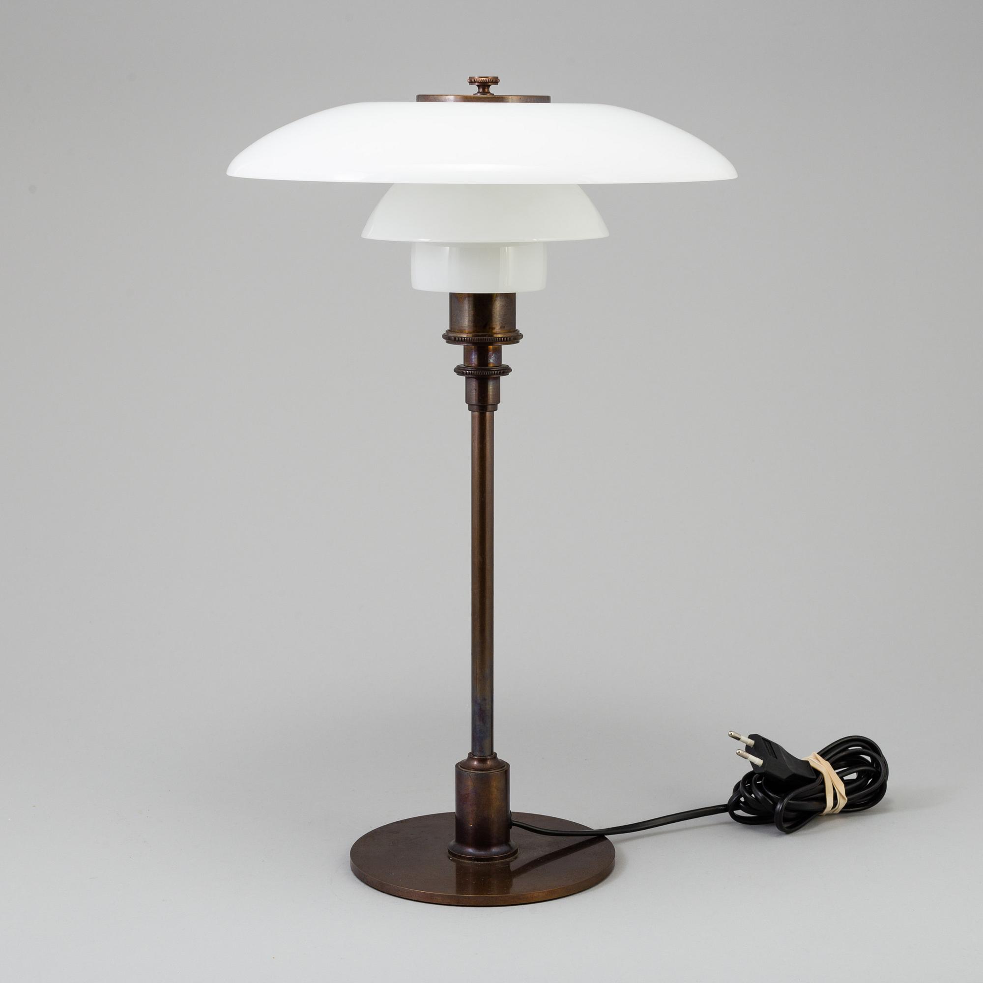 A Poul Henningsen 'PH 3/2' table lamp, Louis Poulsen, Denmark, probably 1994.
