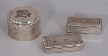 PARTI DOSOR, 3 st, bla Zacharias Lundqvist Stockholm 1842.