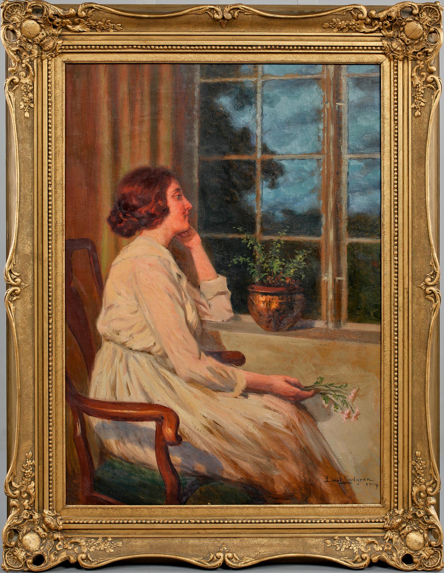 EMIL LINDGREN, olja på duk, signerad och daterad 1919.