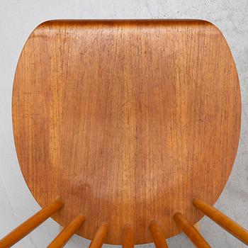 A set of six chairs, 1960's.