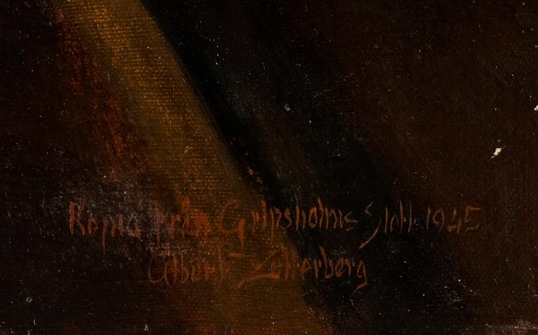 ALBERT ZETTERBERG, olja på duk, signerad och daterad 1945.