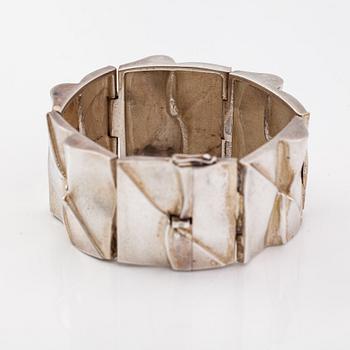 Björn Weckström, Armband "Månbro", sterlingsilver. Lapponia 1973.