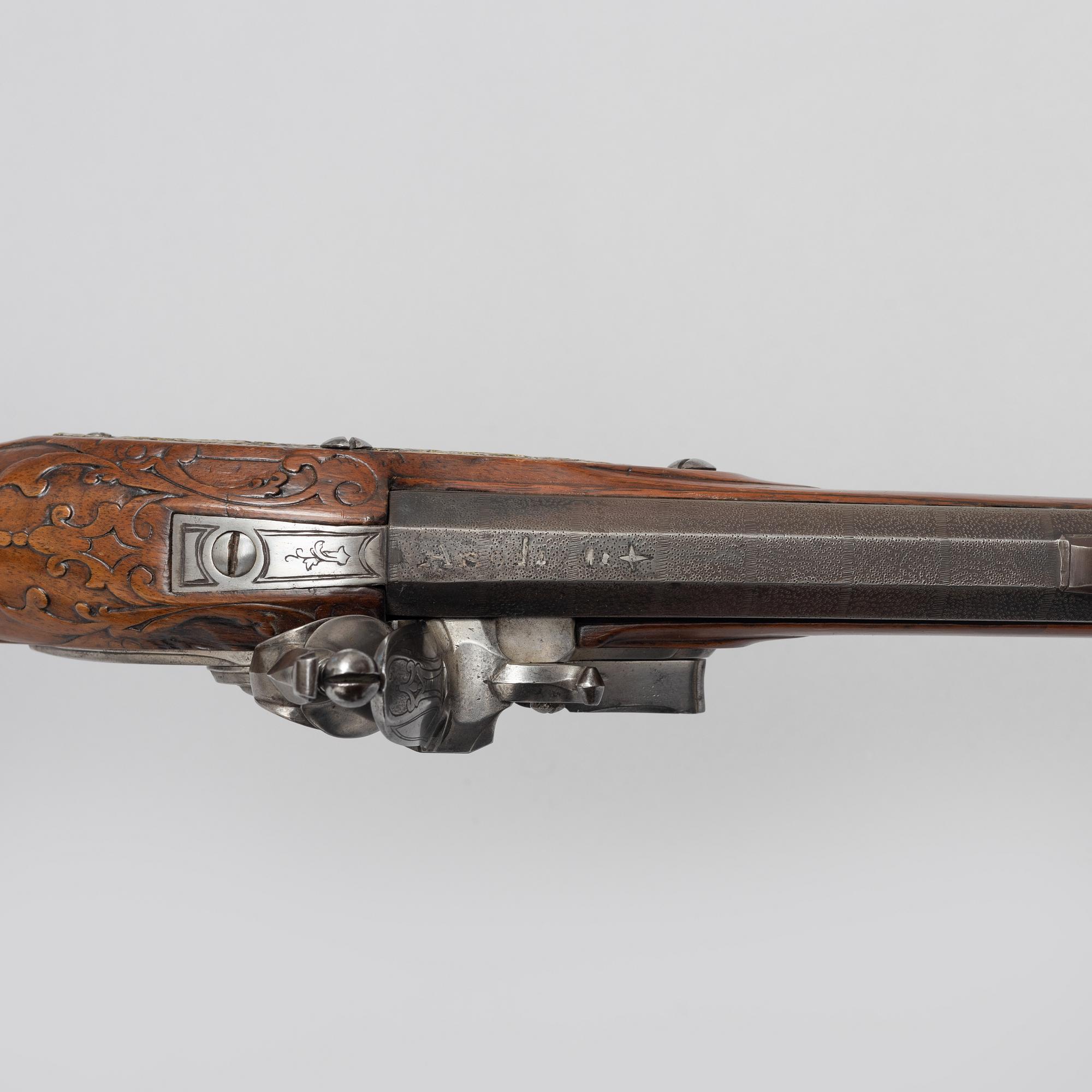 Flintlåsstudsare, signerad Caspar Lotz, Teinitz (Prag omkring år 1800).