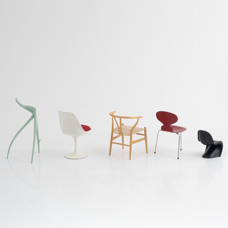 A set of five miniatures, Vitra Design Museum.