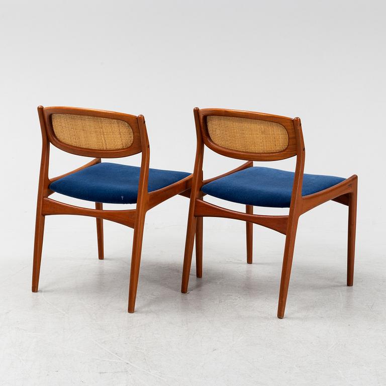 Ib Kofod Larsen, stolar, ett par, för Christian Linneberg, Danmark, 1960-tal.